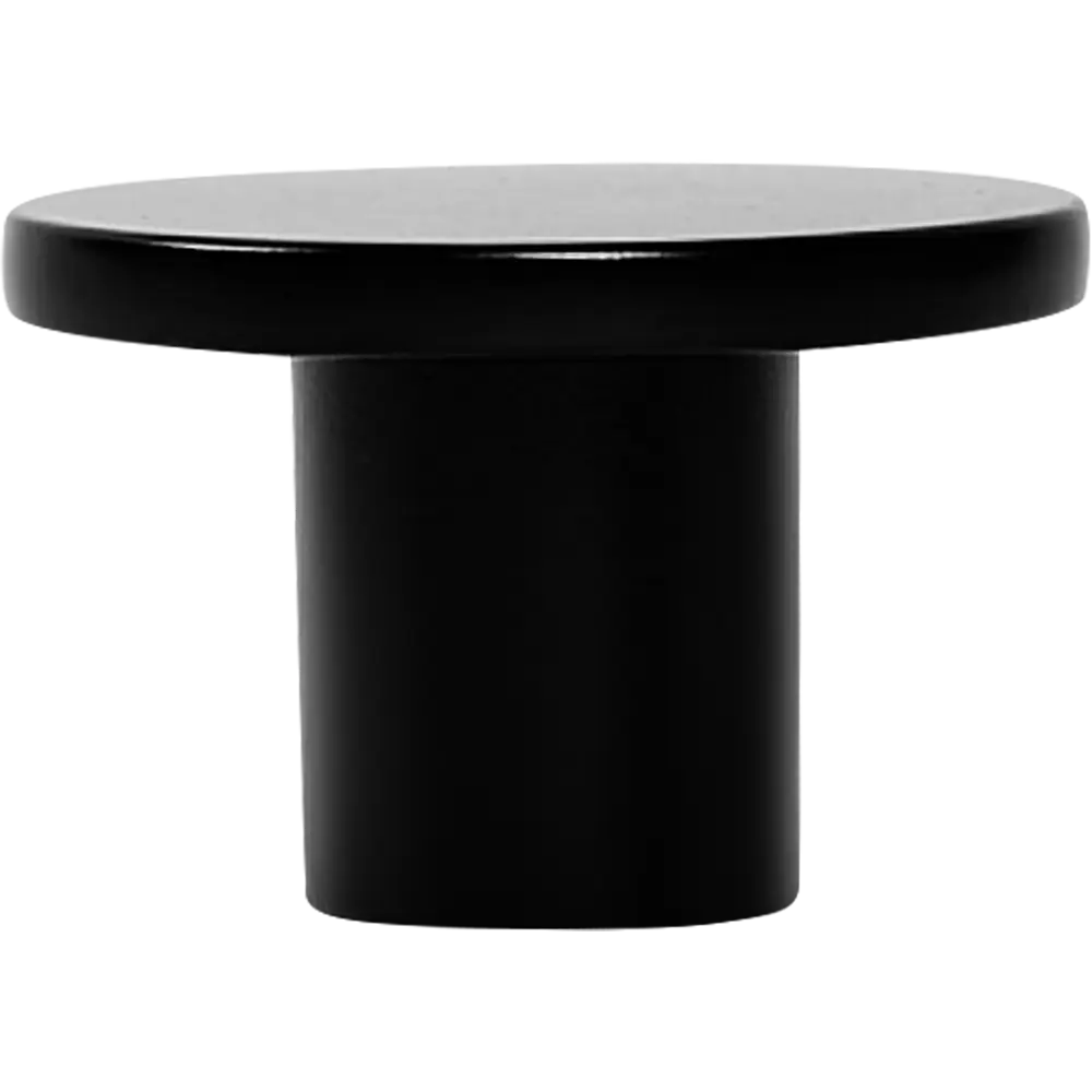 Мебельная ручка-кнопка KONSENSA Аян 28 мм матовая черная STLM-2118336 - Вид №1