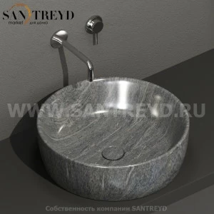 GE048SG Накладная раковина на столешницу  круглая Ceramica Globo GENESIS
