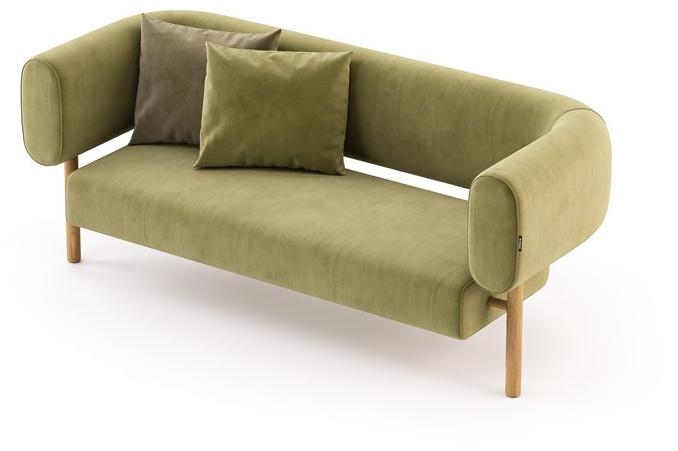 Domkapa 3-х местный бархатный диван sun-id-1410955 - Вид №5