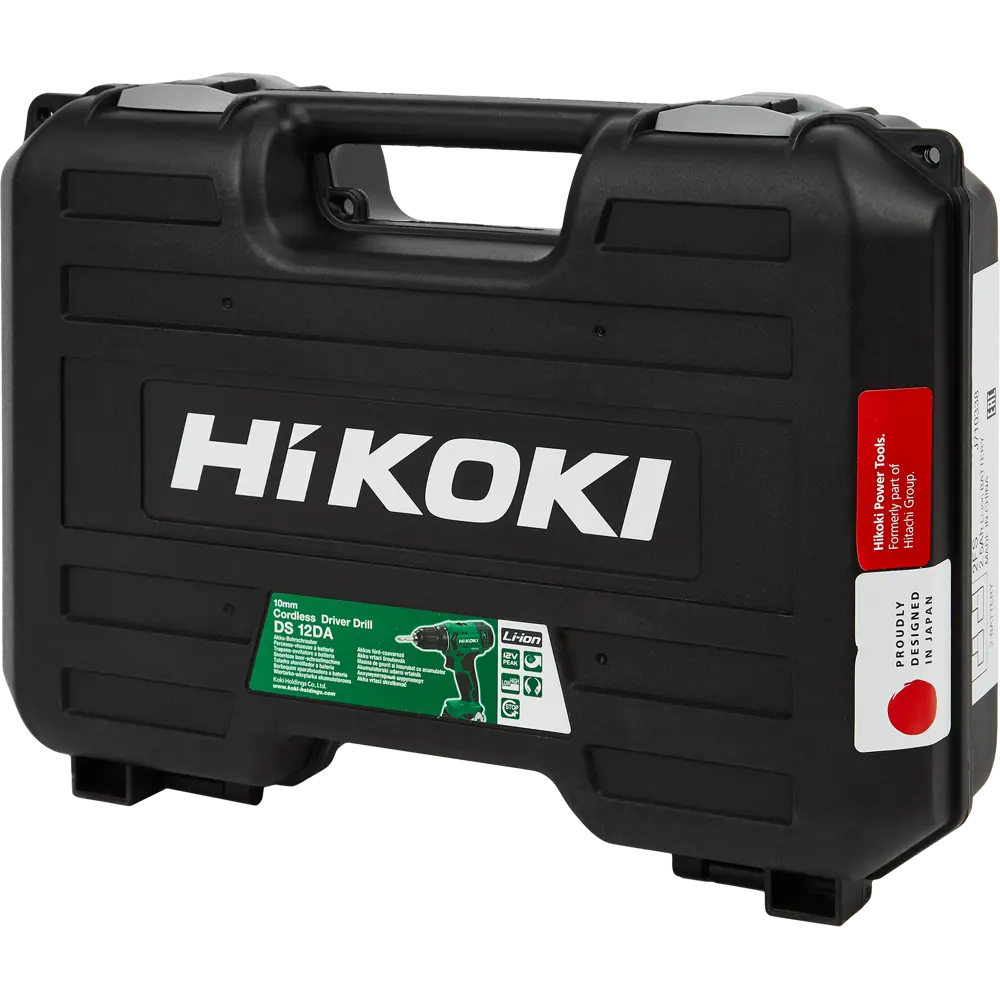Дрель-шуруповерт аккумуляторная Hikoki DS12DA, 12 В Li-ion 2x2.5 Ач STLM-2208110 - Вид №6