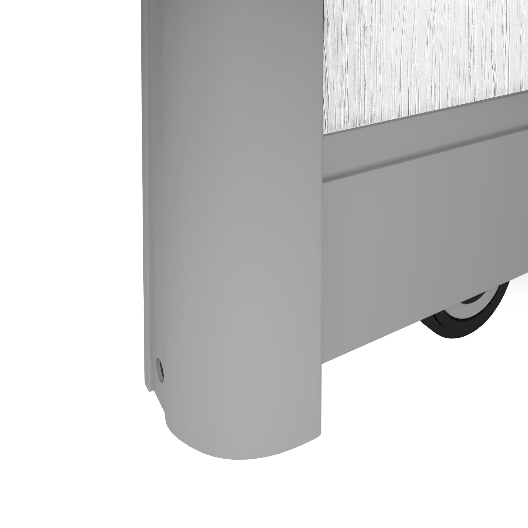 SPACEO Дверь-купе белый ясень с алюминиевым профилем 82335359 STLM-0024800 - Вид №3