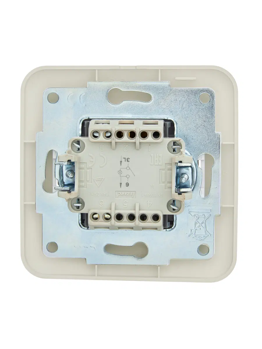 ASTI Выключатель с подсветкой крем LEZARD 7081-0303-111 - Вид №1