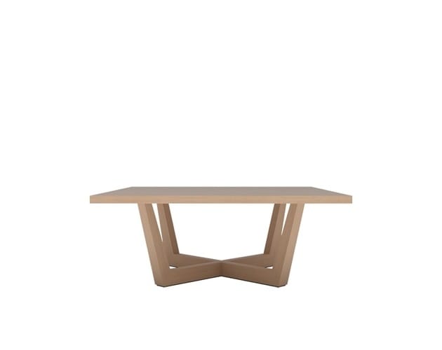 Низкий квадратный журнальный столик из дуба Andreu World Uves ARCH-00104585 - Вид №2