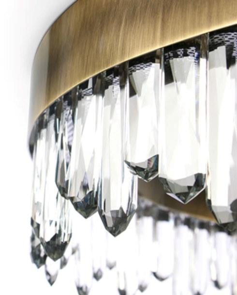 BRABBU Потолочный светильник из латуни с кристаллами Naicca sun-id-1408439 - Вид №1