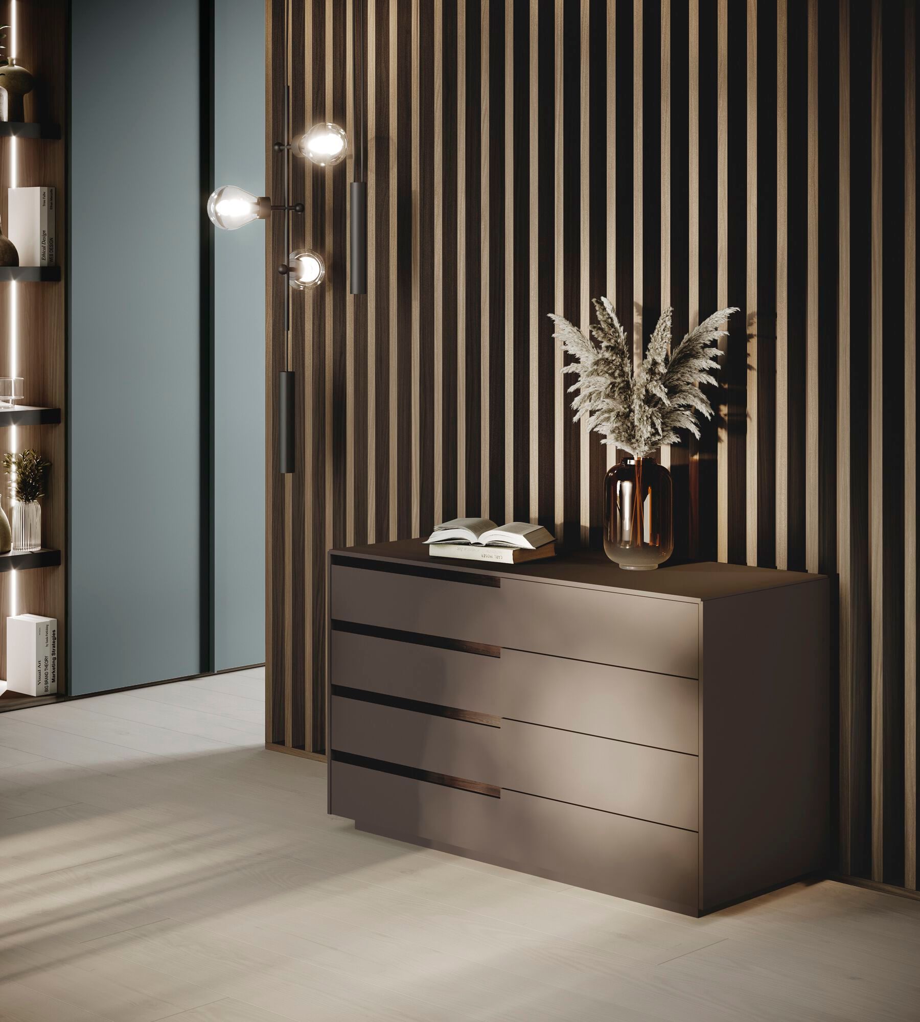 Обшивка из шпона со встроенным освещением Guzzini & Fontana Always ARCH-00101681 - Вид №2