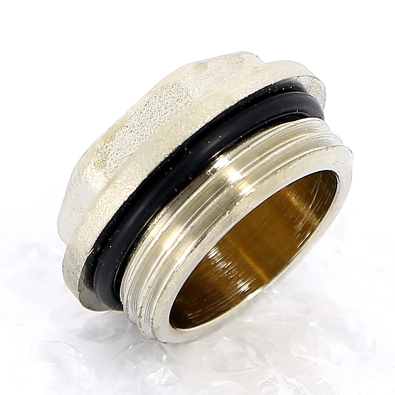 Заглушка Rehau Н 1" для коллекторов RAUTITAN G1, латунь никелир 131655 - Вид №3