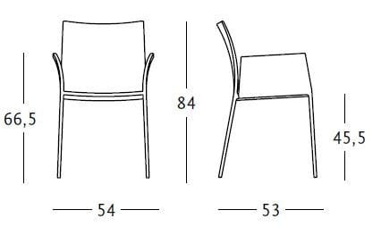 Кожаный стул с подлокотниками Zanotta LEA ARCH-00110869 - Вид №1