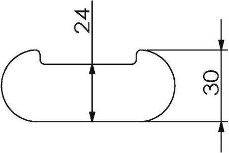 24032A Крючок подвесной цвет хром LANGBERGER LUGANO - Вид №3