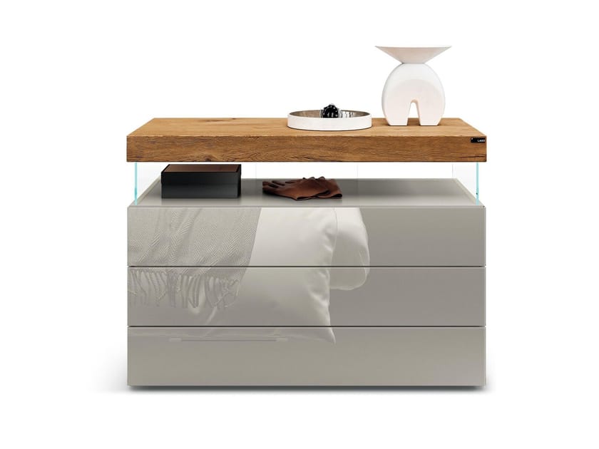 Деревянный и стеклянный комод Lago Air ARCH-00083335