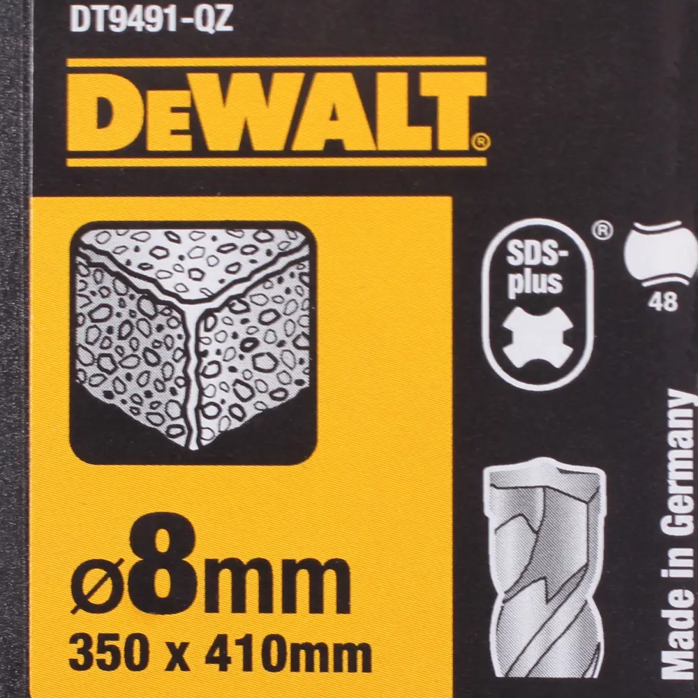 Бур по бетону SDS-plus 8х350х410 мм DeWalt DT9491 81990662 STLM-2183538  - Вид №3