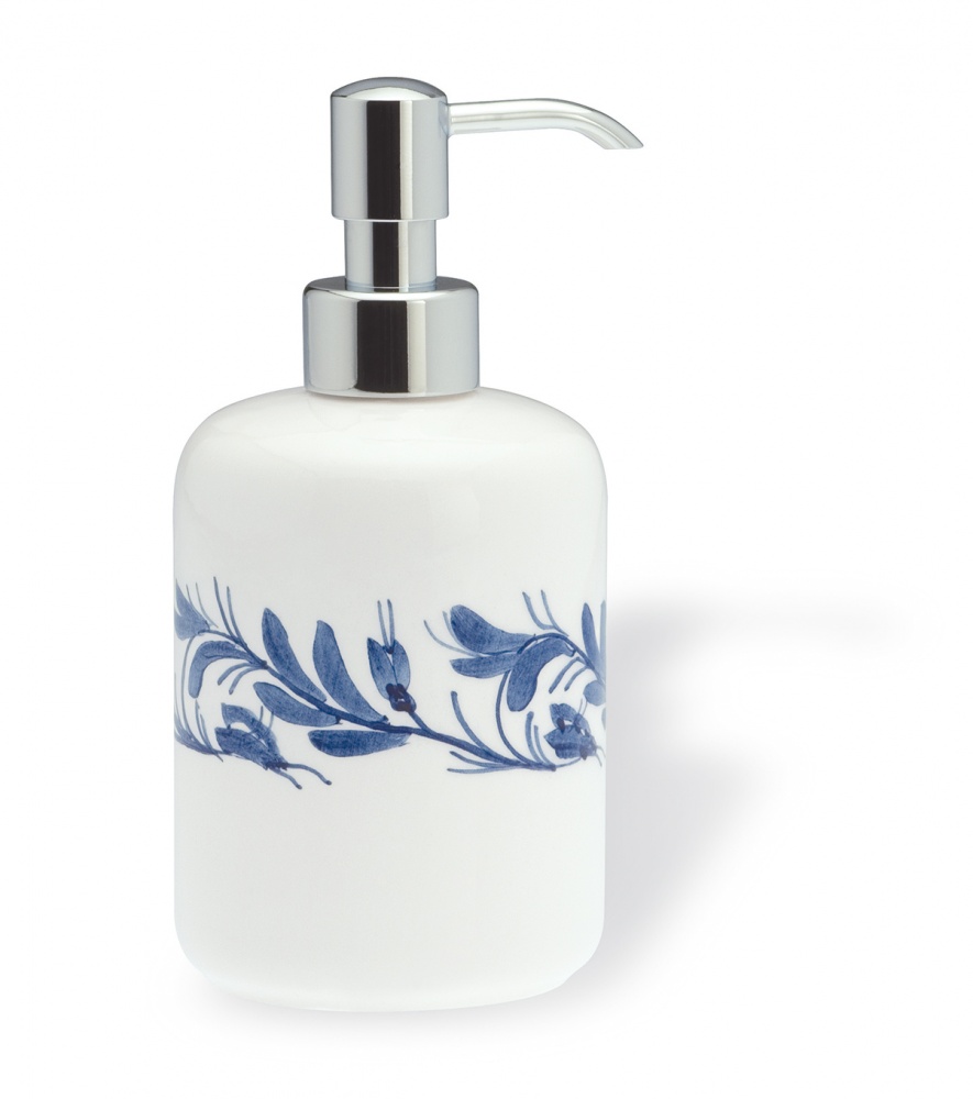 558(40) Stil Haus Nemi, настольный керамический дозатор, цвет хром - керамика декорированная 