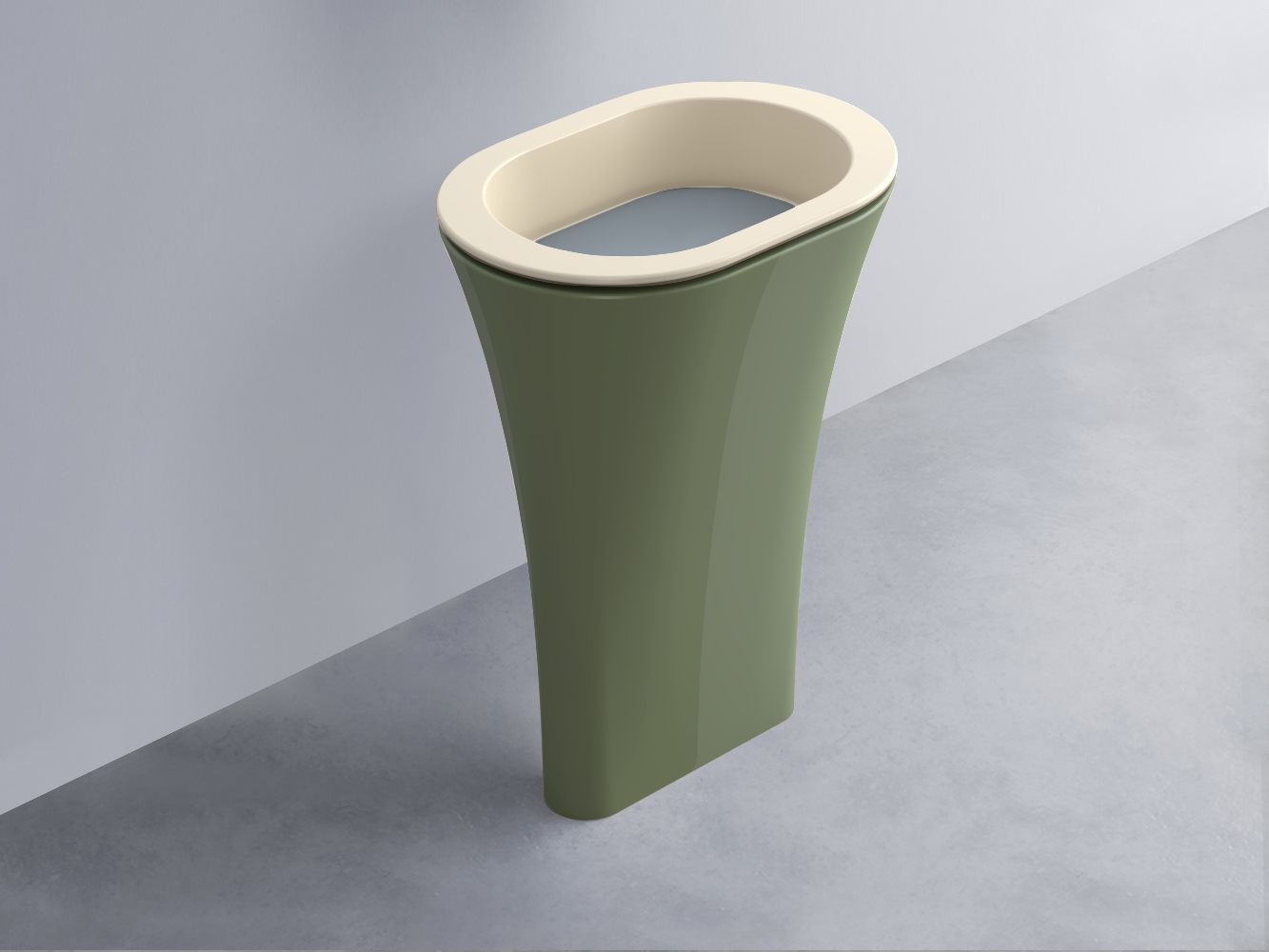 AMLA65-LN+AMPILO-BR+AMCOLO-AG Раковина Amedeo Ovale отдельностоящая cielo Enjoy + Amedeo Ceramica Cielo