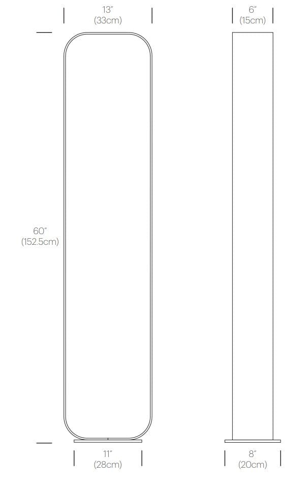 Алюминиевый и деревянный светодиодный торшер Pablo Designs Contour ARCH-00094232 - Вид №4