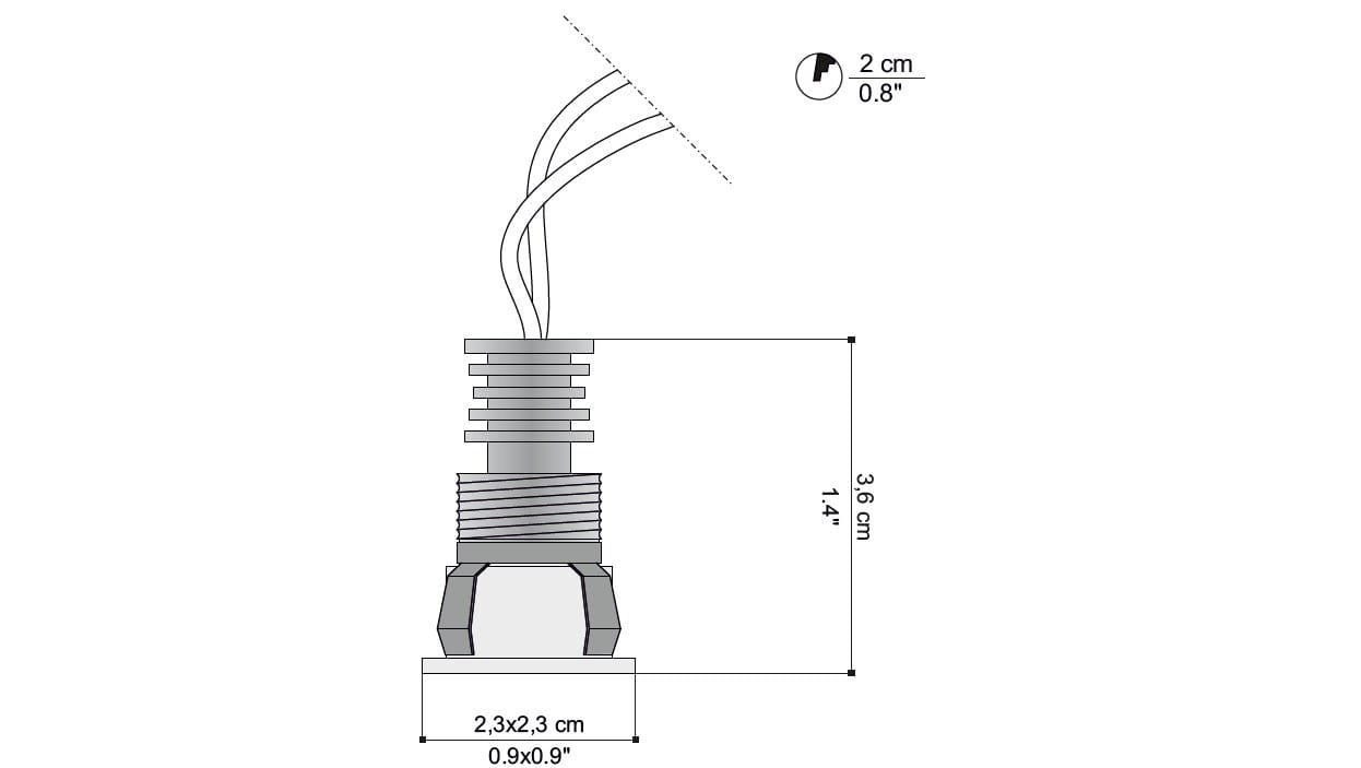 Квадратный светодиодный светильник EGOLUCE точка ARCH-00084173 - Вид №2