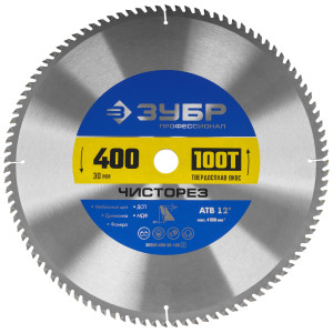 Диск пильный ЗУБР ЧИСТОРЕЗ 36905-400-30-100_z01 9123103
