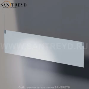 Agape INSEGNA Прямоугольное зеркало: длина 160 см, высота от 40 до 200 см, подвешивается на потолок с помощью стальных тросов и опор ASPE018