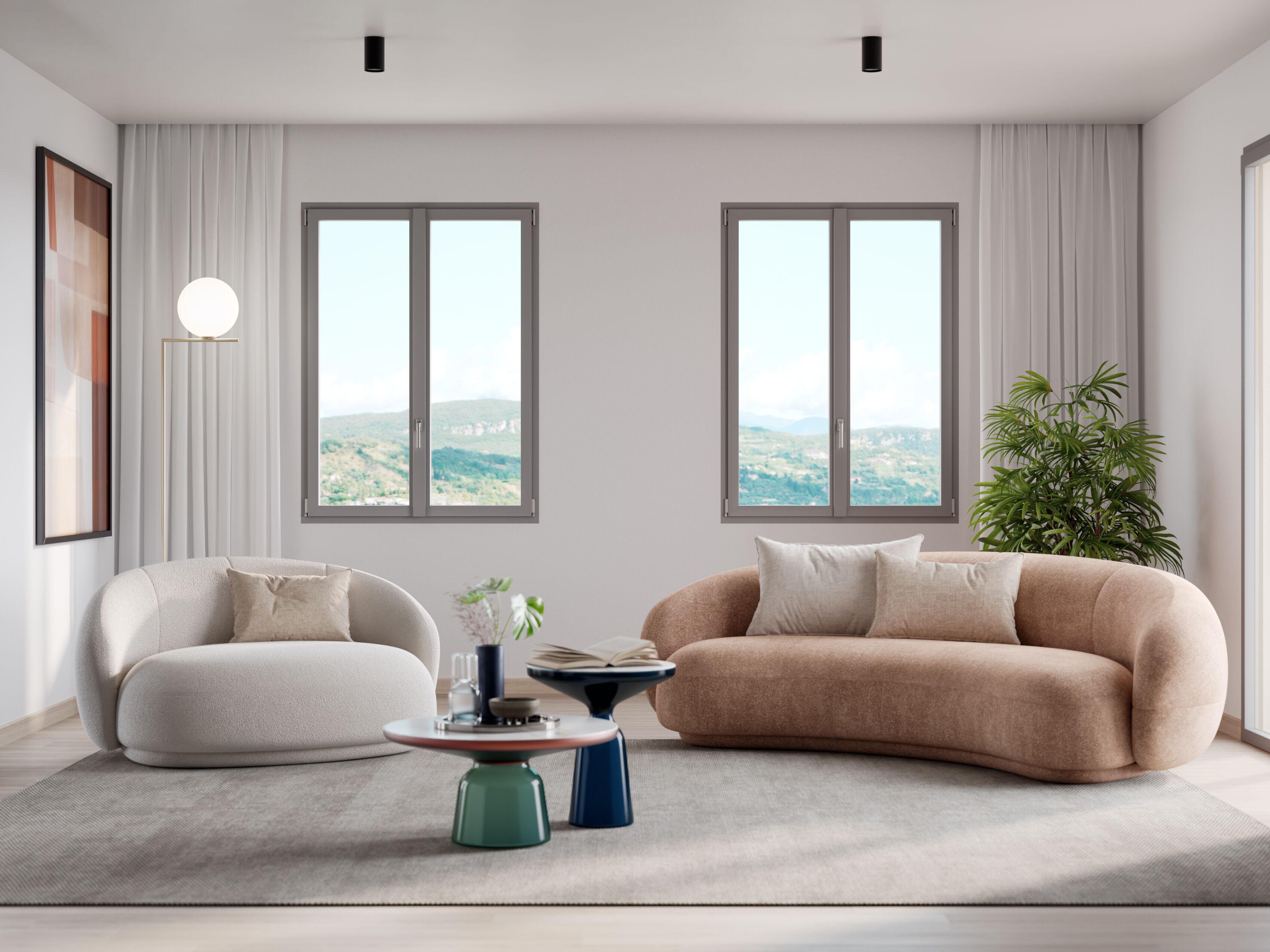 Окно из ПВХ с тройным остеклением Oknoplast ARCH-00131354