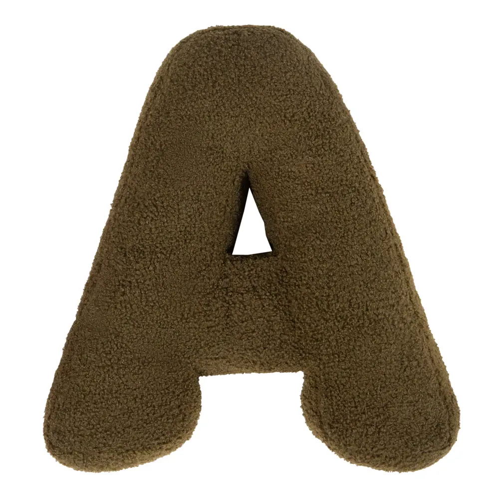 Декоративная подушка Буква А 20×40 см зелёная 89428273 СТОЛИЦА ТЕКСТИЛЯ STLM-1578637