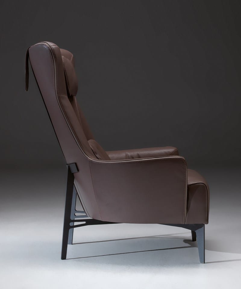 Кожаное кресло bergère Borzalino MIA ARCH-00108030 - Вид №7