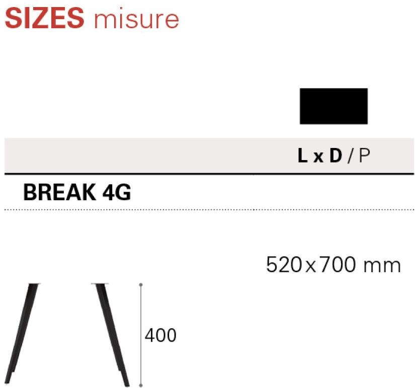 Nitesco Прямоугольный журнальный столик Break sun-id-1472020 - Вид №2