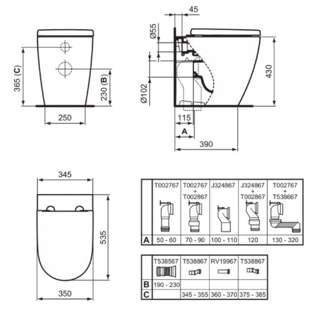Мягкое пластиковое сиденье для унитаза Ideal Standard I. life O ARCH-00102776 - Вид №2