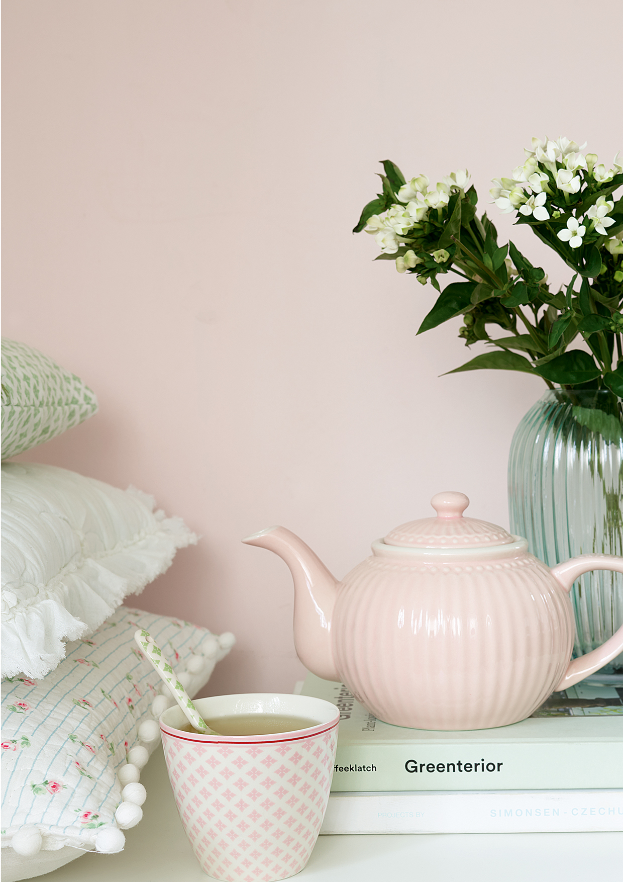 STWTEPAALI1904 Чайник заварной Фарфоровый Greengate Дания  - Вид №1