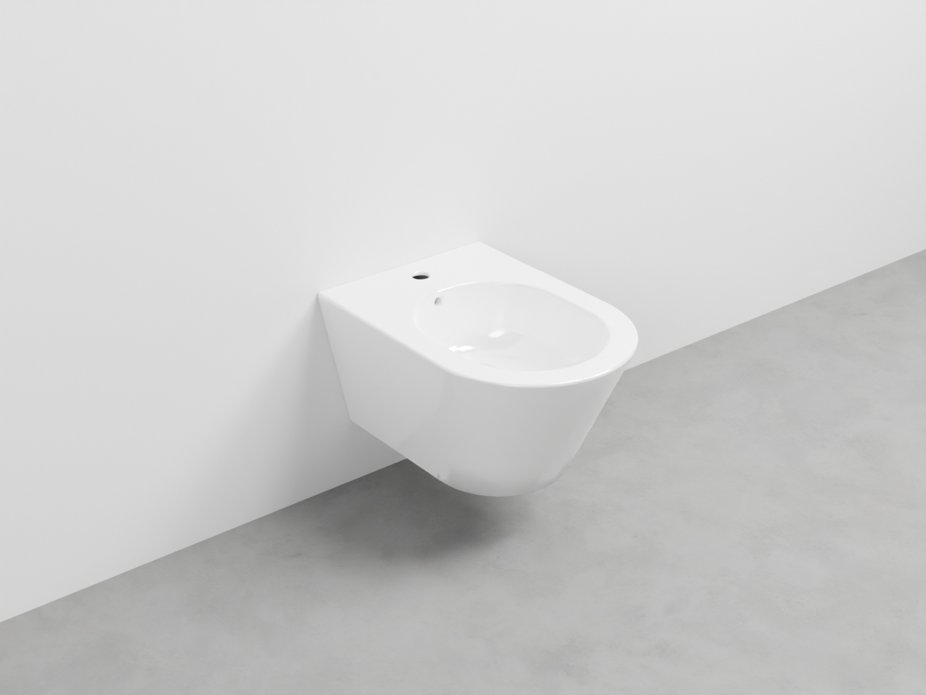 MRBS-BL Биде подвесное с одним отверстием под смеситель, в комплекте с крепежами cielo Mare Ceramica Cielo