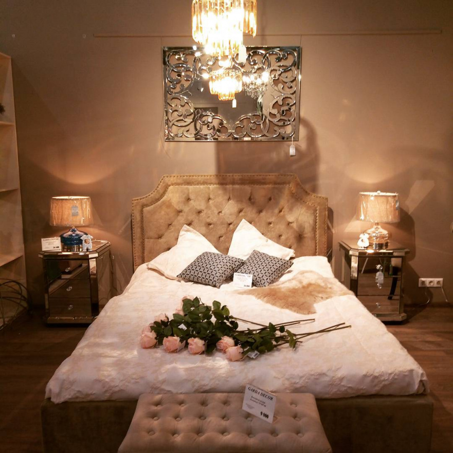 Лампа настольная Tad (коньячный) AQ-G9A GARDA DECOR ВАЗА 033821 Бежевый  - Вид №1