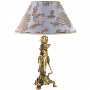 32064,34051 Настольная лампа Флора Бронза Маргарита Лаванда BOGACHO