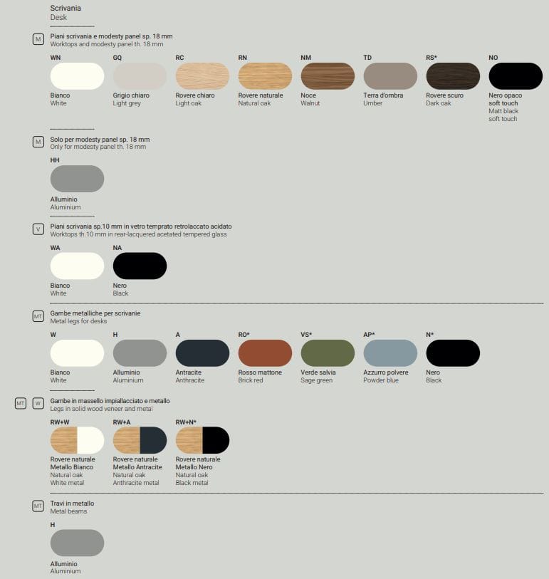 Секционный стол из меламина и металла DVO DV802 ARCH-00069896 - Вид №2