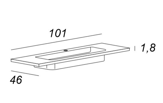 Мебель для ванной CEZARES TIFFANY 101 Nero grafite 54952 - Вид №2