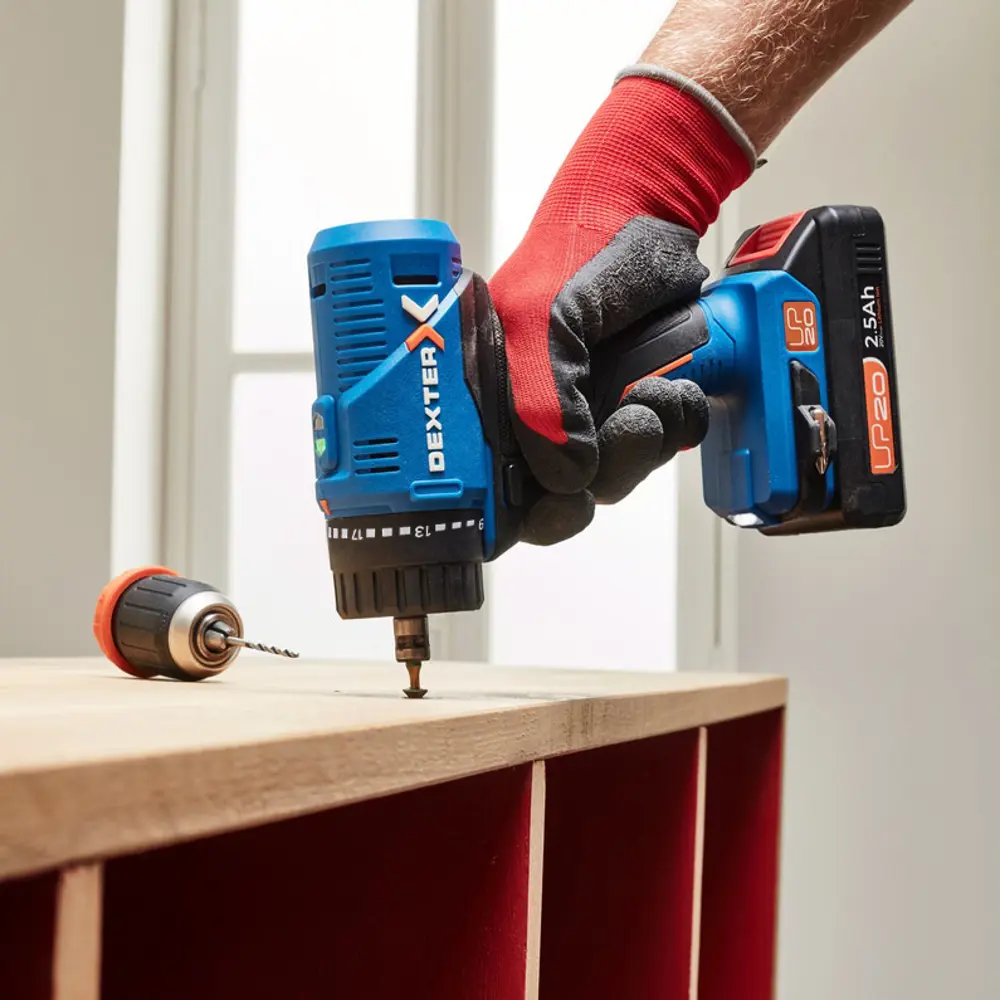 Дрель аккумуляторная Dexter 20VSD2-35RCA.1A, 20 В Li-Ion 2.5 Ач 82457018 STLM-2050147  - Вид №12