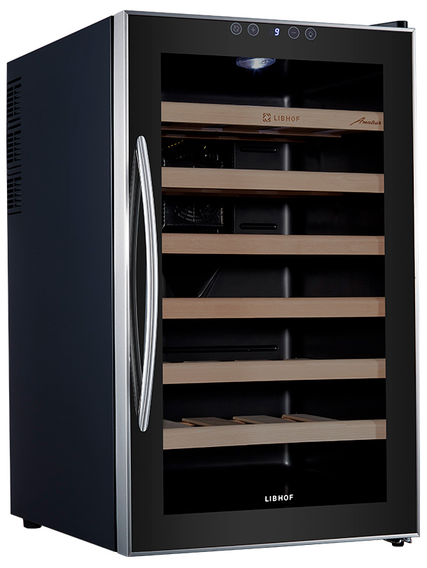 9965397 Винный шкаф Libhof AM-28 серебристый, черный STDN-0005682