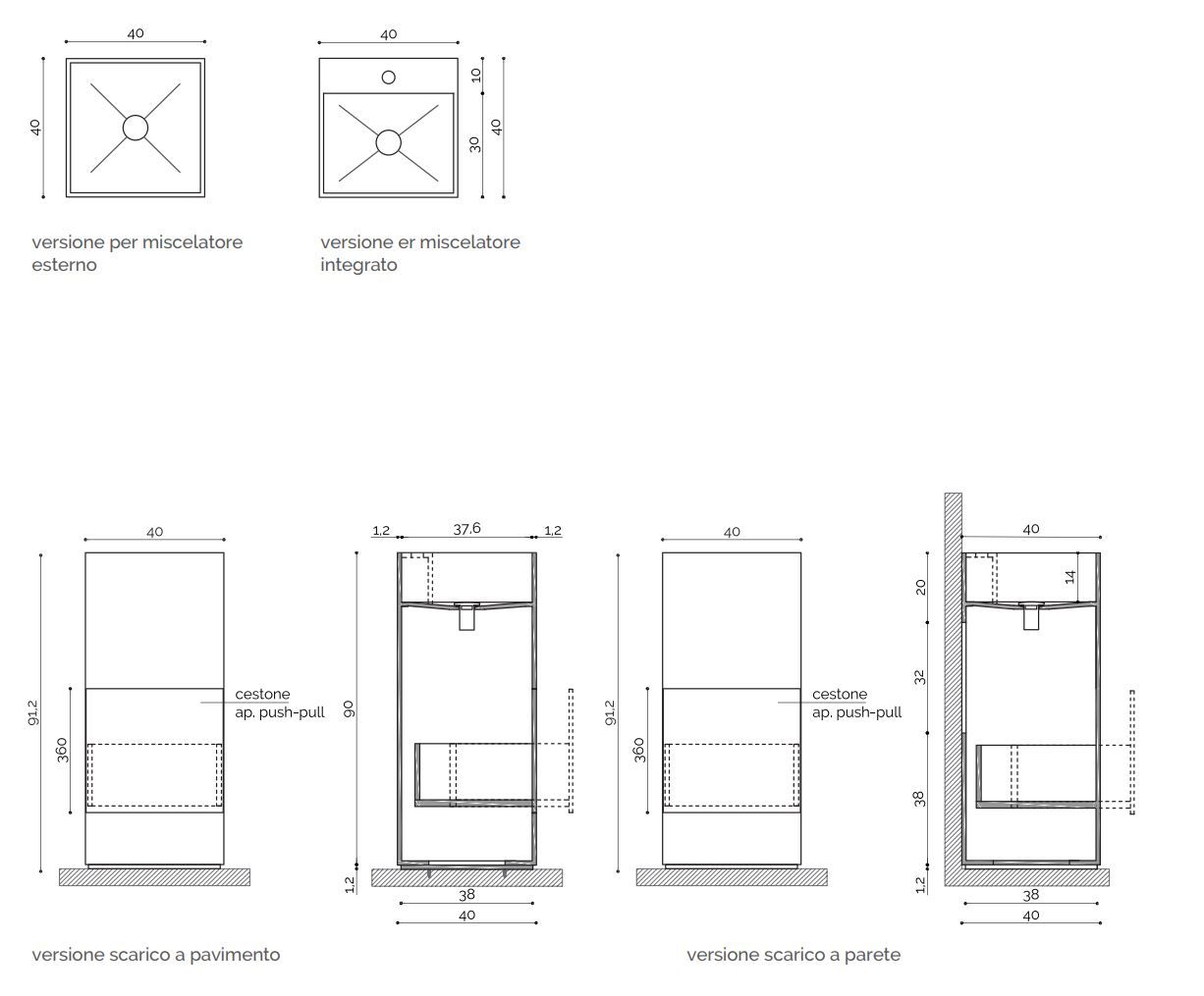 Отдельно стоящая раковина Corian® Acquapazza Элементы Corian® ARCH-00137943 - Вид №2
