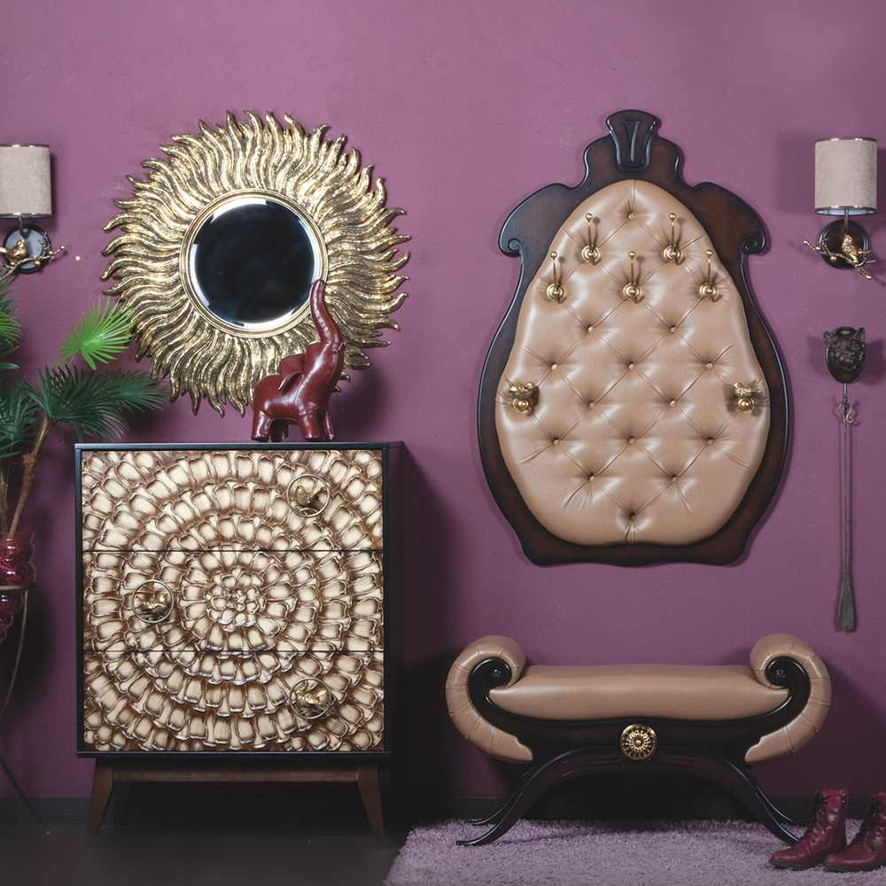 11554 Вешалка настенная Квин Каштан Капучино 1 BOGACHO 4627155816483 - Вид №3