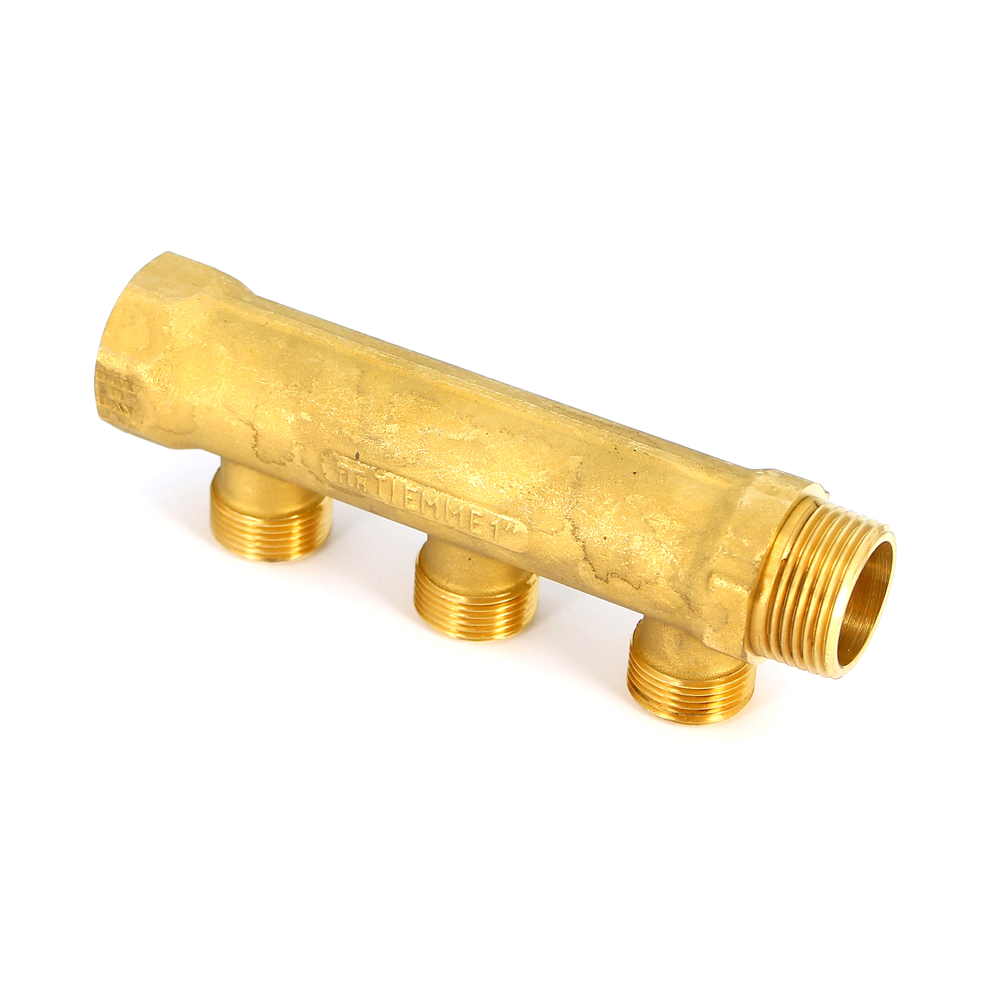 Коллектор НВ 1" TIEMME 2 выхода 1/2"В 36мм 1910061 - Вид №4