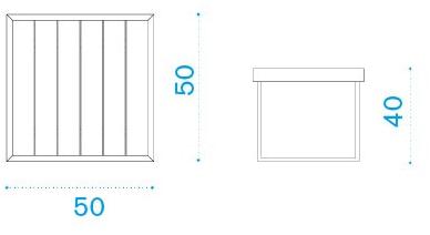 Ethimo Сервиз квадратный из тика Allaperto Aatqbadc0 - Вид №4
