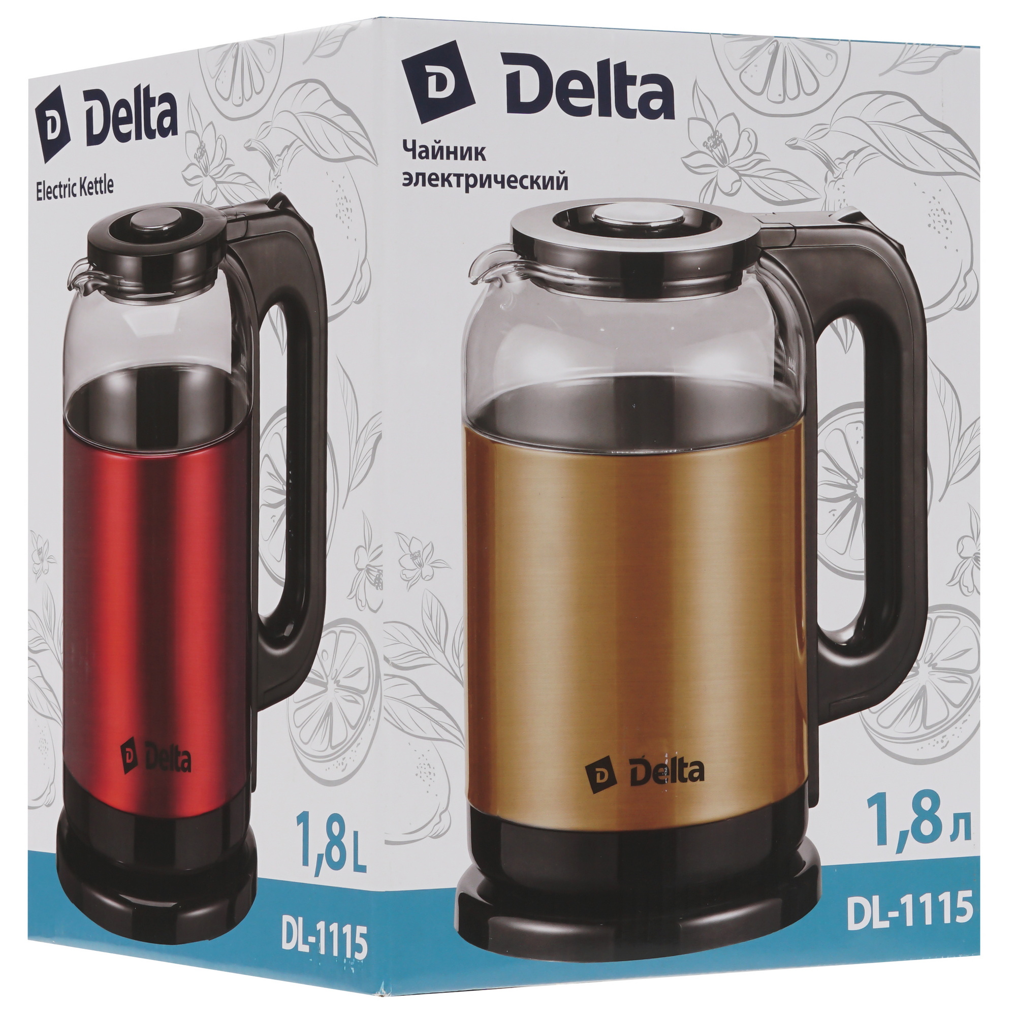 9297584 Электрочайник DELTA DL-1115 золотистый STDN-0030562 - Вид №6