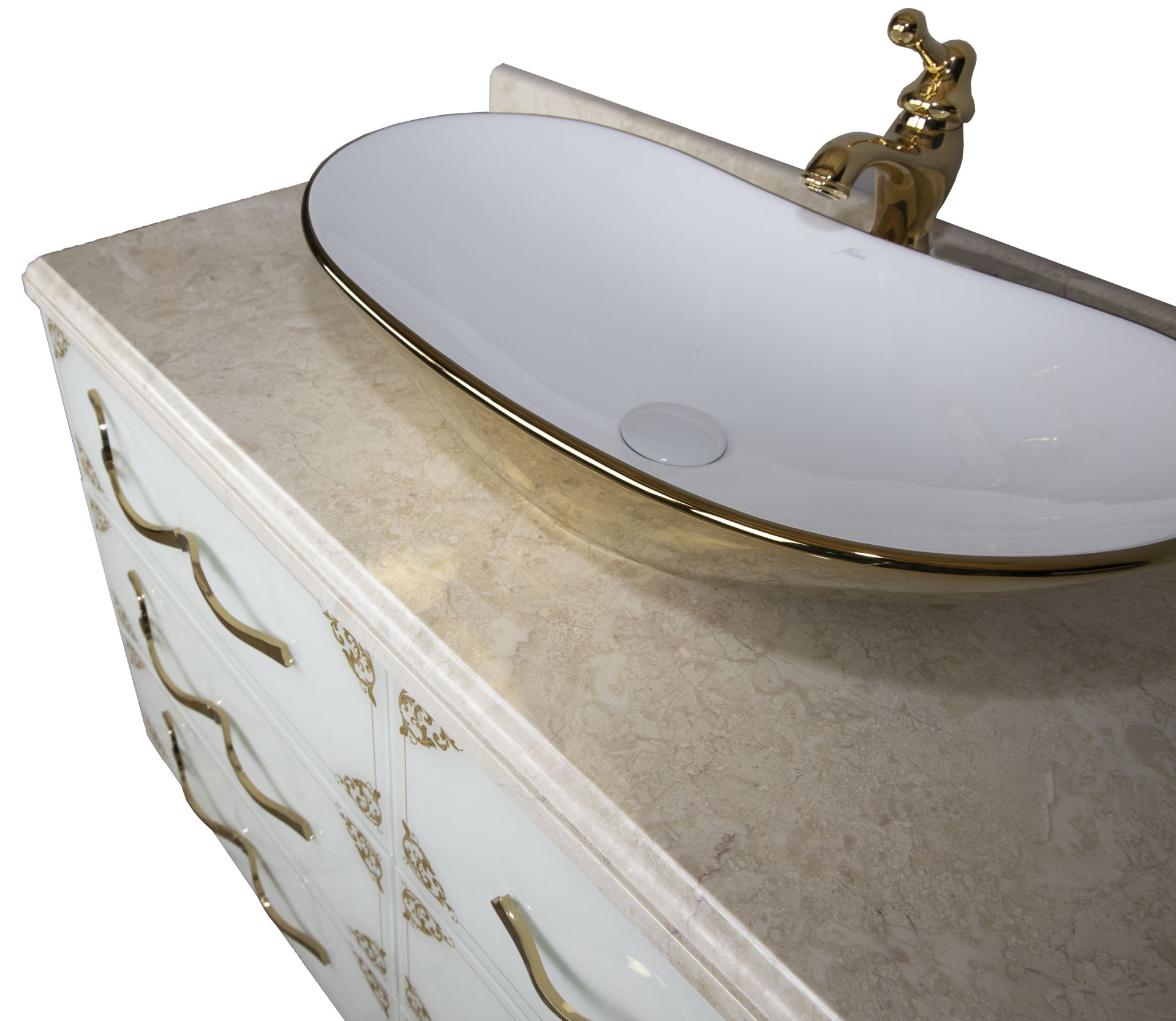 8007811AJW Накладная раковина на столешницу  овальная Tessoro  - Вид №1