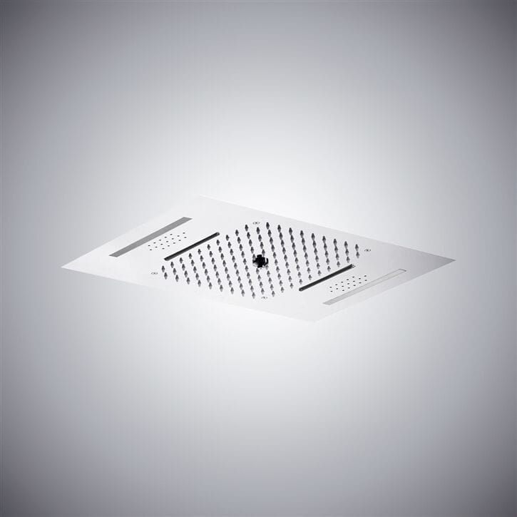 Светодиодная потолочная душевая головка из нержавеющей стали Fontana Showers Luxe Fontaine ARCH-00004624 - Вид №1