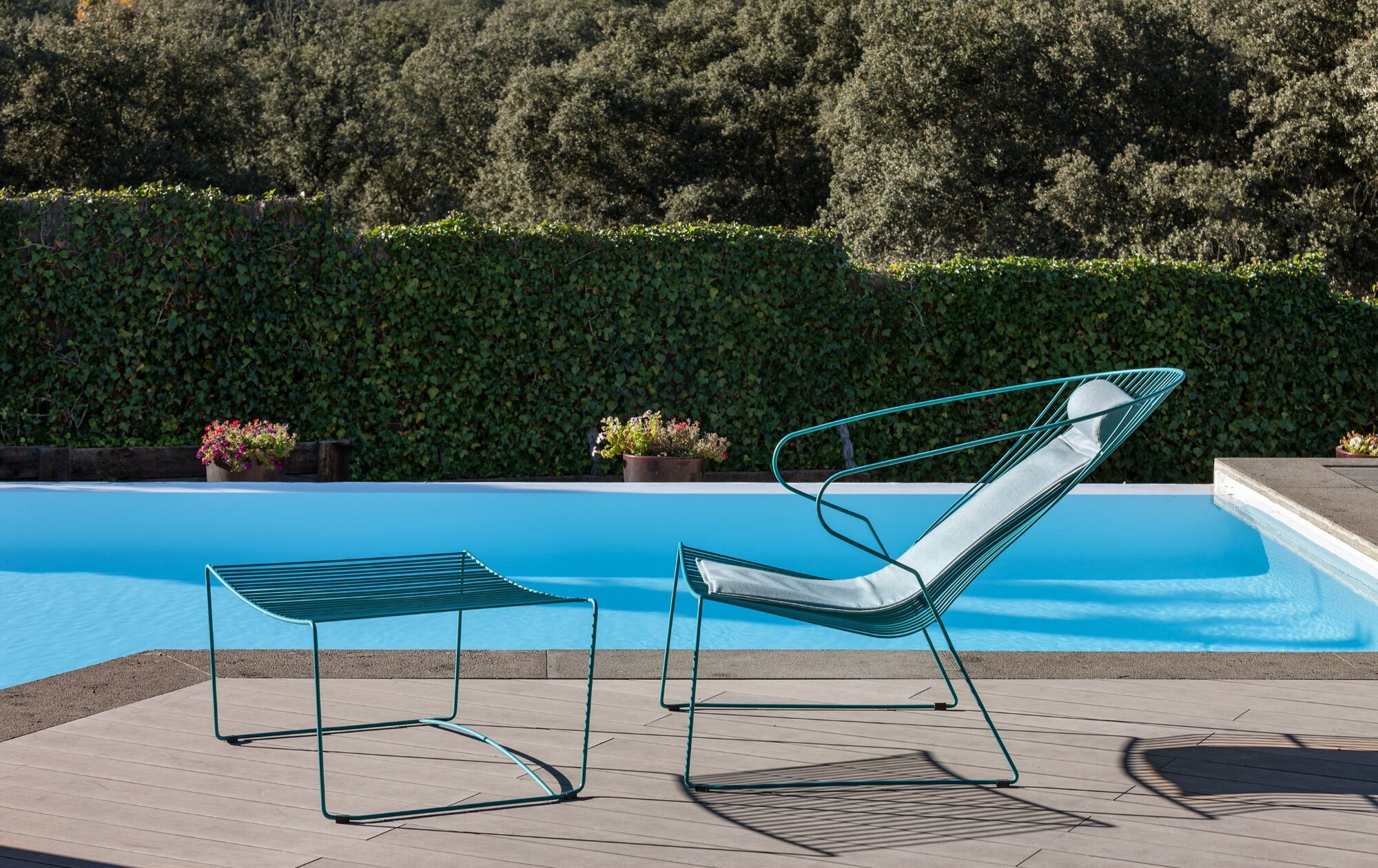 Стальная прямоугольная Садовая подставка для ног iSimar Bolonia ARCH-00081240 - Вид №1