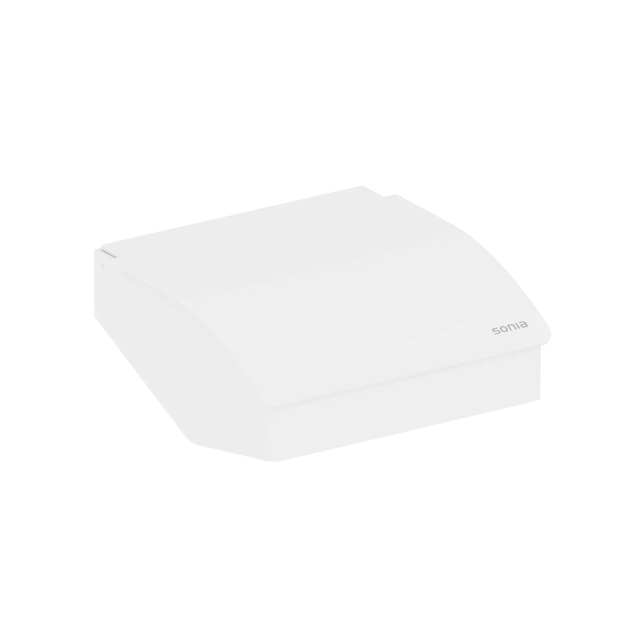 176397 Держатель туалетной бумаги 15 см цвет Белый Sonia S-CUBE Испания