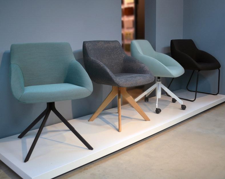 Casala Санный стул с обивкой из ткани Blue sun-id-1383859 - Вид №2