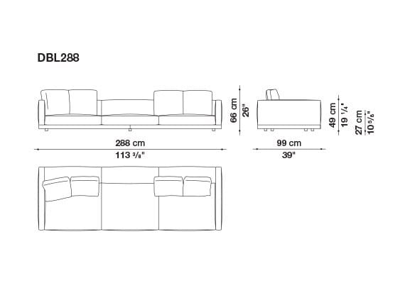 Кожаный диван B&B Italia док ARCH-00106863 - Вид №172