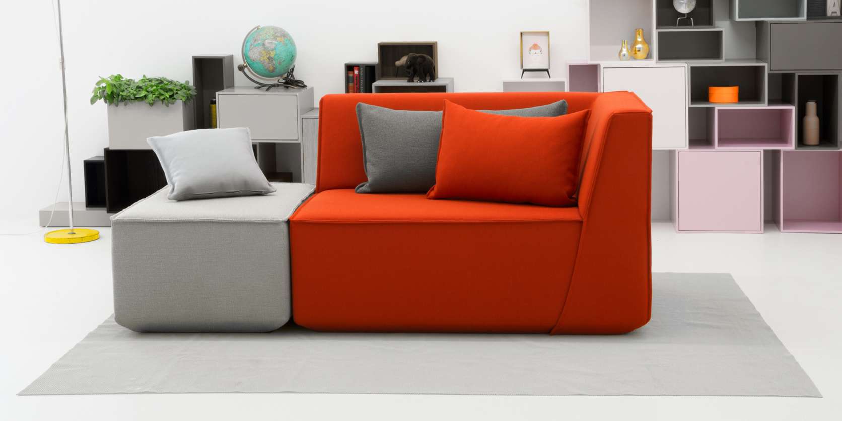 2-местный модульный тканевый диван Cubit by Mymito ARCH-00132467 - Вид №34