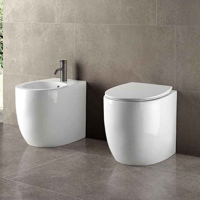 S557T0R0V7.104 Приставной унитаз напольный Черный A. e T. Italia Dot Италия AeT ITALIA DOT 2.0 - Вид №1