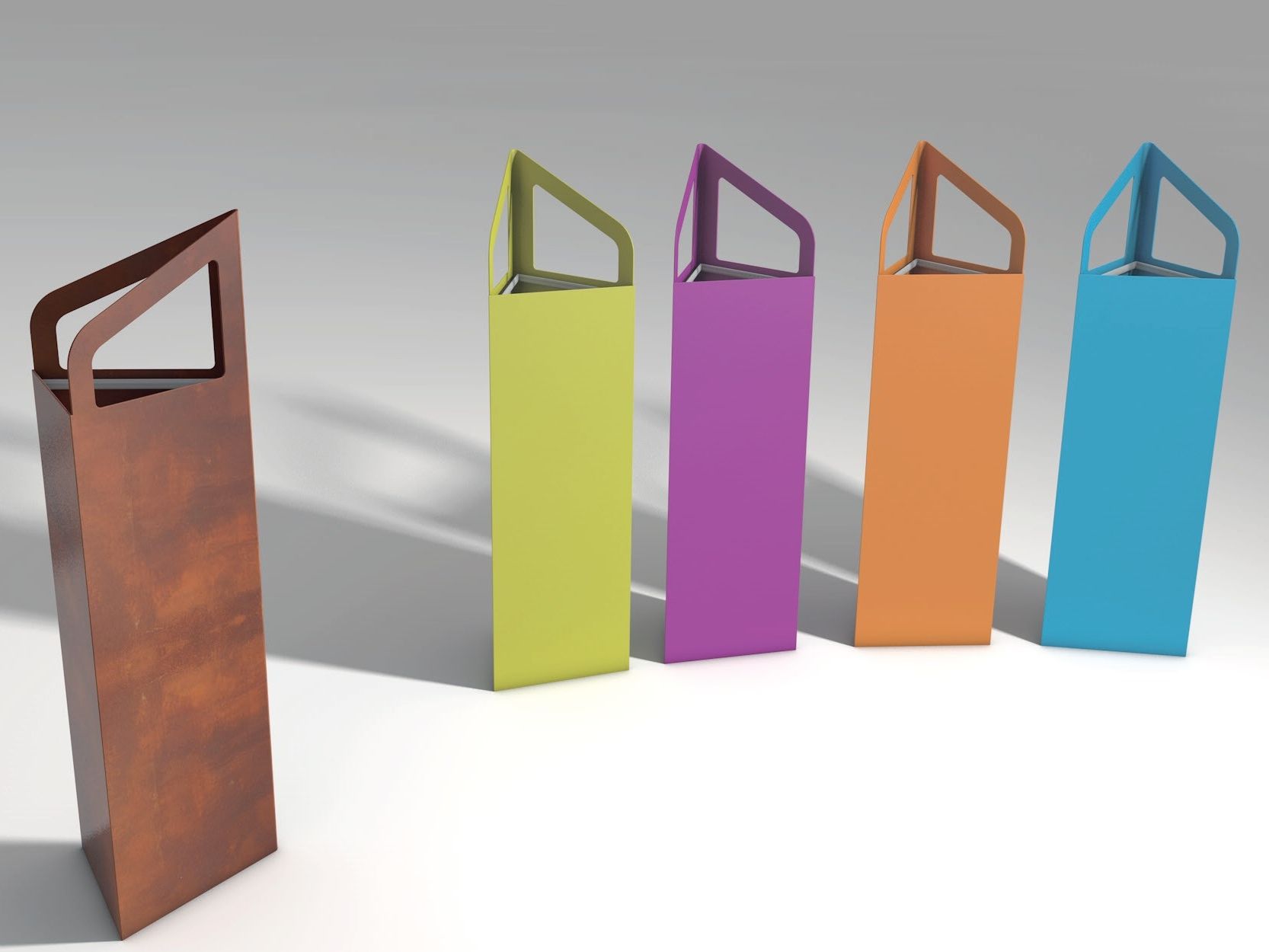 Стальная стойка для мусора / зонт Viscio Urban Design VERSA V1 ARCH-00126083