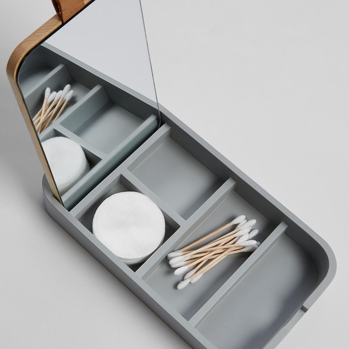 067237 Контейнер для ванной комнаты серый La Forma Mackie 