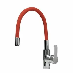 Смеситель для кухни Aquanet FF6239 красный