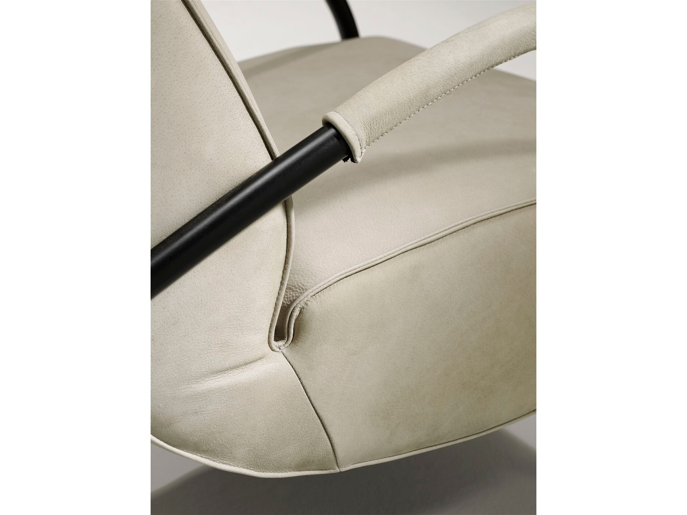 Кожаное консольное кресло с подлокотниками Jess Howard ARCH-00138934 - Вид №5